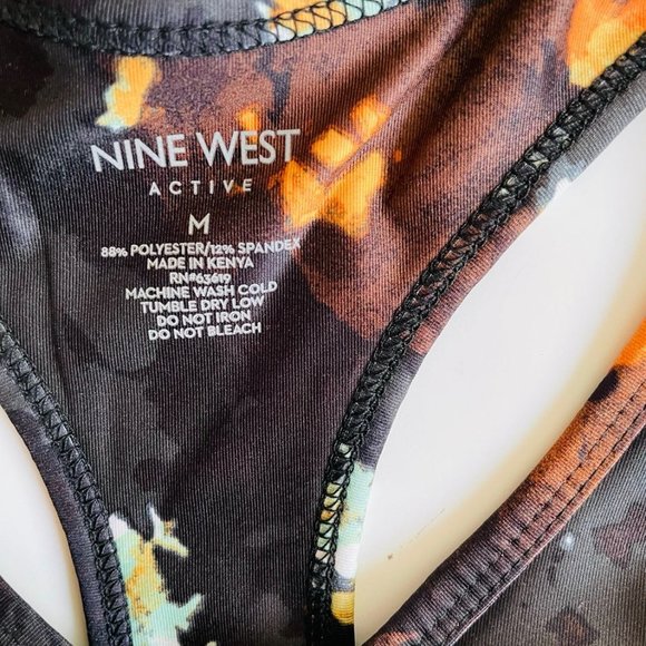 New Nine West active floral crop top size medium - Picture 2 of 6